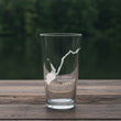 Load image into Gallery viewer, Great Scandaga Lake New York Map Laser Engraved Glasses

