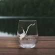 Load image into Gallery viewer, Great Scandaga Lake New York Map Laser Engraved Glasses
