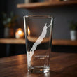 Load image into Gallery viewer, Greenwood Lake New York Map Laser Engraved Glasses
