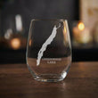 Load image into Gallery viewer, Greenwood Lake New York Map Laser Engraved Glasses
