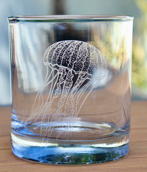 Jellyfish Engraved Glasses