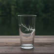 Load image into Gallery viewer, Kerr Lake Virginia Map - Laser Engraved Glasses
