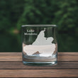 Load image into Gallery viewer, Lake Mendota Wisconsin Map Laser Engraved Glasses
