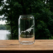 Load image into Gallery viewer, Lake Wisconsin Map Laser Engraved Glasses
