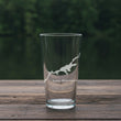 Load image into Gallery viewer, Lake Wisconsin Map Laser Engraved Glasses
