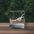 Load image into Gallery viewer, Lake Wisconsin Map Laser Engraved Glasses
