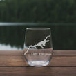 Load image into Gallery viewer, Lake Wisconsin Map Laser Engraved Glasses
