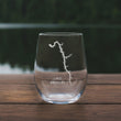 Load image into Gallery viewer, Lake Barkley Map - Kentucky - Laser Engraved Glasses
