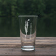 Load image into Gallery viewer, Lake Champlain Map (Vermont) Laser Engraved Glasses
