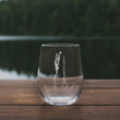 Load image into Gallery viewer, Lake Champlain Map (Vermont) Laser Engraved Glasses

