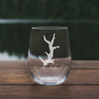 Load image into Gallery viewer, Lake Lurleen Map - Alabama - Laser Engraved Glasses
