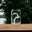Load image into Gallery viewer, Lake Pend Oreille Idaho Map Laser Engraved Glasses
