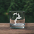 Load image into Gallery viewer, Lake Pend Oreille Idaho Map Laser Engraved Glasses
