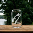 Load image into Gallery viewer, Lake Placid New York Map Laser Engraved Glasses
