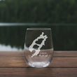 Load image into Gallery viewer, Lake Placid New York Map Laser Engraved Glasses
