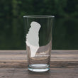 Load image into Gallery viewer, Lake Winnebago Map - Wisconsin - Laser Engraved Glasses
