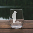 Load image into Gallery viewer, Lake Winnebago Map - Wisconsin - Laser Engraved Glasses
