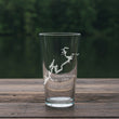 Load image into Gallery viewer, Logan Martin Lake Alabama Engraved Map Glasses
