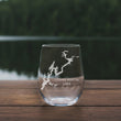 Load image into Gallery viewer, Logan Martin Lake Alabama Engraved Map Glasses
