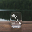 Load image into Gallery viewer, Madison Lakes Wisconsin Map Laser Engraved Glasses
