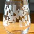 Load image into Gallery viewer, Maryland Flag Engraved Glasses
