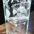 Load image into Gallery viewer, Mid-Atlantic Inshore Slam Laser Engraved Glasses: Striped Bass, Redfish(Drum), Bluefish, Sheepshead, False Albacore (Albie), and Flounder
