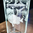 Load image into Gallery viewer, Mid-Atlantic Inshore Slam Laser Engraved Glasses: Striped Bass, Redfish(Drum), Bluefish, Sheepshead, False Albacore (Albie), and Flounder

