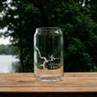 Load image into Gallery viewer, Mitchell Lake Alabama Map Laser Engraved Glasses

