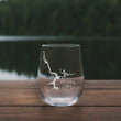 Load image into Gallery viewer, Mitchell Lake Alabama Map Laser Engraved Glasses
