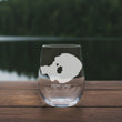 Load image into Gallery viewer, Mono Lake California Map Laser Engraved Glasses
