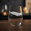 Load image into Gallery viewer, Oneida Lake New York Map - Laser Engraved Glasses

