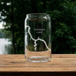 Load image into Gallery viewer, Pickwick Lake Map - Alabama - Laser Engraved Glasses
