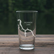 Load image into Gallery viewer, Pickwick Lake Map - Alabama - Laser Engraved Glasses
