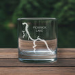 Load image into Gallery viewer, Pickwick Lake Map - Alabama - Laser Engraved Glasses

