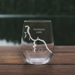Load image into Gallery viewer, Pickwick Lake Map - Alabama - Laser Engraved Glasses
