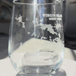 Load and play video in Gallery viewer, Virgin Islands Map Engraved Glasses
