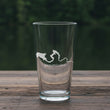 Load image into Gallery viewer, Saguaro Lake Map - Arizona - Laser Engraved Glasses
