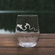 Load image into Gallery viewer, Saguaro Lake Map - Arizona - Laser Engraved Glasses
