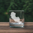 Load image into Gallery viewer, Sandhill Lake Wisconsin Map Laser Engraved Glasses
