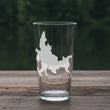 Load image into Gallery viewer, Shaver Lake Map - California - Laser Engraved Glasses
