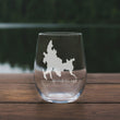 Load image into Gallery viewer, Shaver Lake Map - California - Laser Engraved Glasses
