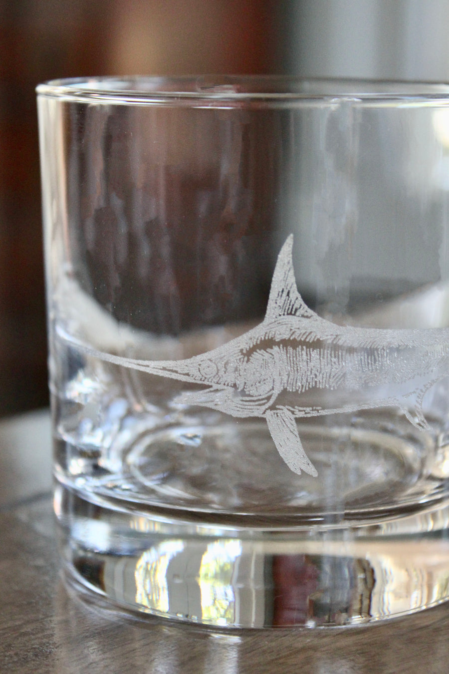 Swordfish Engraved Glasses