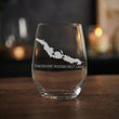 Load image into Gallery viewer, Theodore Roosevelt Lake Arizona Map Laser Engraved Glasses
