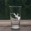 Load image into Gallery viewer, Whiskeytown Lake Map - California - Laser Engraved Glasses
