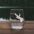 Load image into Gallery viewer, Whiskeytown Lake Map - California - Laser Engraved Glasses
