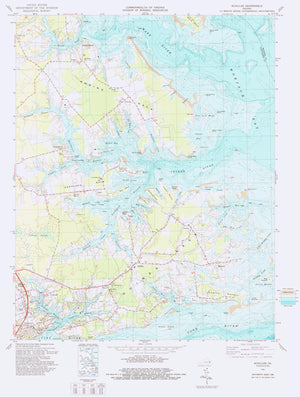 Achilles, Virginia Map - 1965