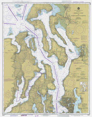 Puget Sound & Admiralty Inlet Map 1983