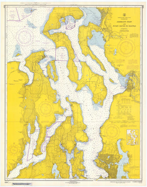 Puget Sound & Admiralty Inlet Map 1967