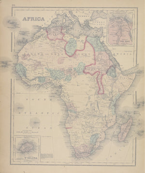 Vintage Africa Map