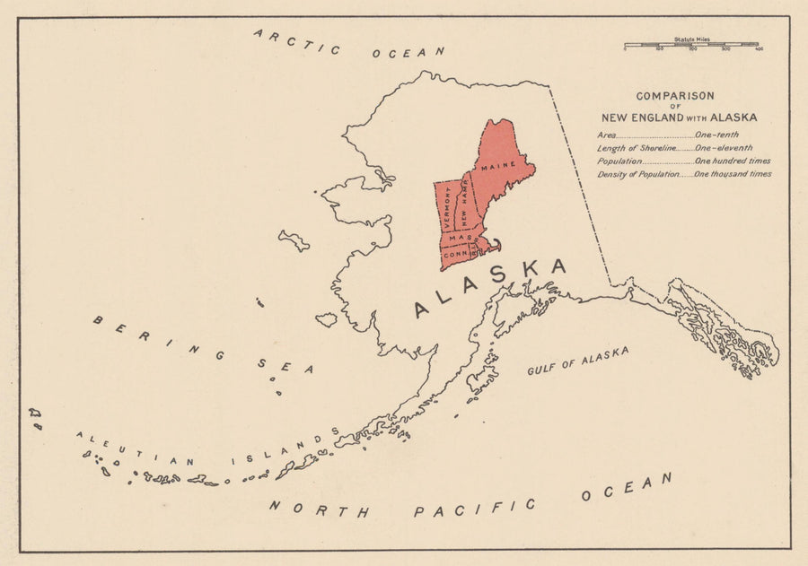 Alaska and New England Comparison